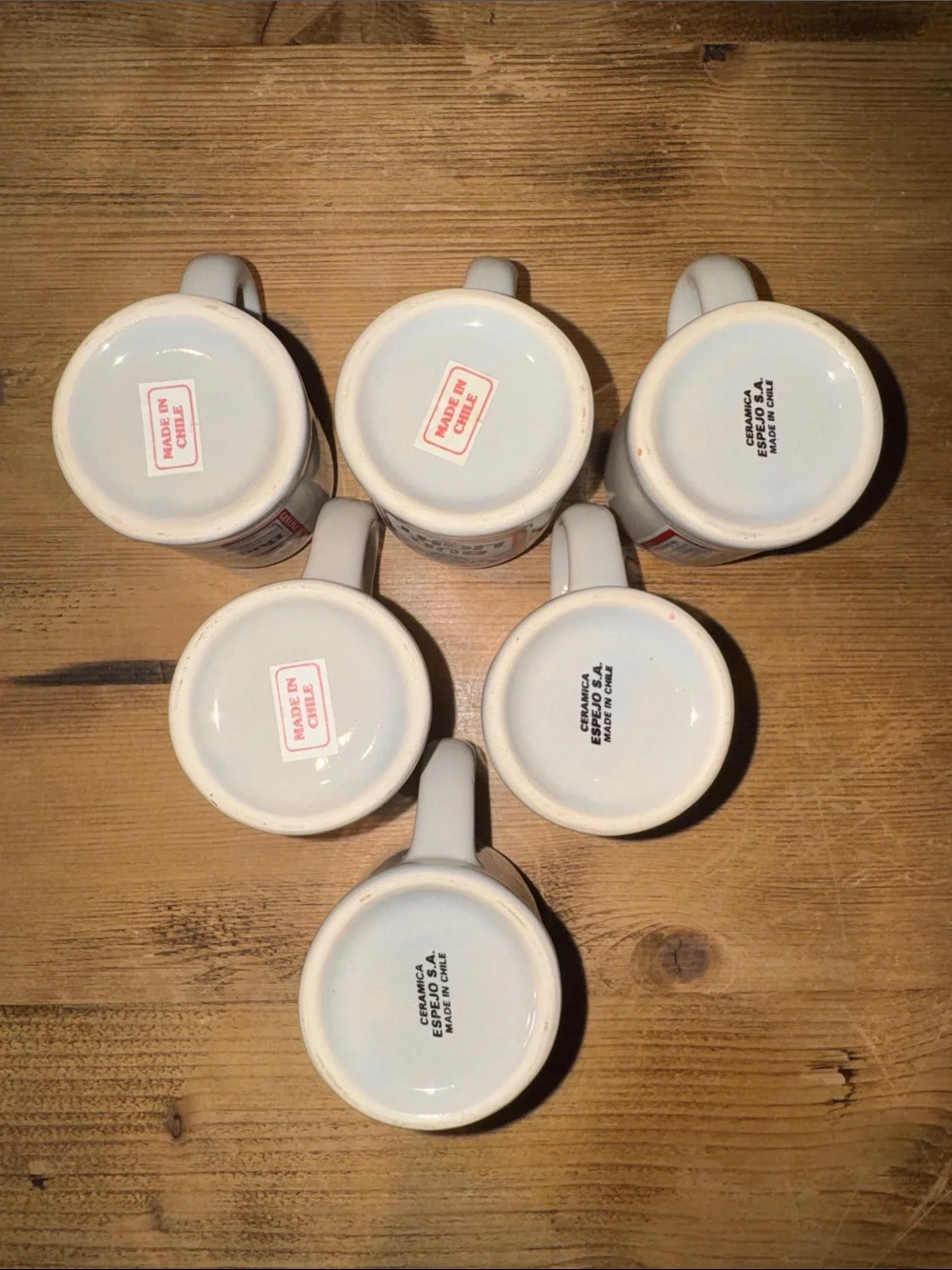 Vintage Ceramic Beer Mug Set - Assorted Brewery Logos 2.5” each